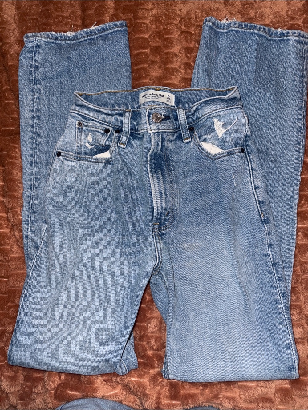 Abercrombie & Fitch Light Blue Straight Leg Jeans